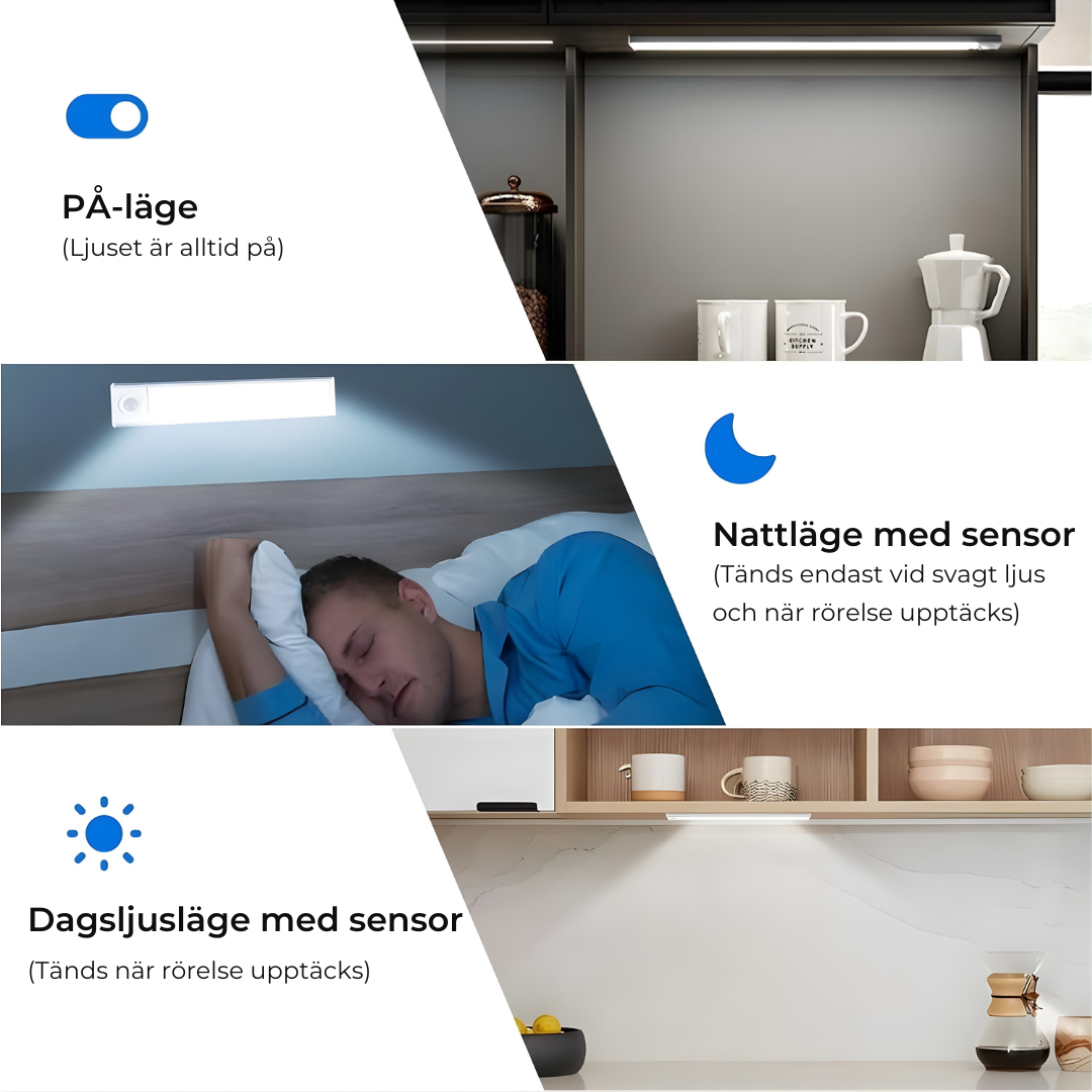 Portabel och trådlös LED-lampa